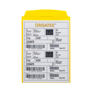 Taschina autoadesiva con 2 strisce adesive DIN A5 verticale, Giallo, 10 pz. / Confezione.- 2SDSK/5210-04 - Product Image 2