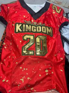 ชุดเสื้อฟุตบอลสำหรับผู้ใหญ่แบบ100% ผ้าโพลีเอสเตอร์กันยูวีแห้งเร็วเสื้อระบายอากาศ - Product Image 6