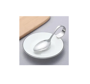 Cuillère en acier inoxydable de qualité supérieure personnalisable de qualité supérieure Poignée incurvée Cuillère de service à pâtes Taux abordable - Product Image 3