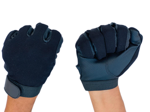 ถุงมือขี่มอเตอร์ไซค์สำหรับผู้ชายหนังสังเคราะห์สีดำแบบสวมเต็มนิ้วระบายอากาศกันลื่นขนาดต่างๆปรับแต่งได้สำหรับฤดูร้อน - Product Image 4