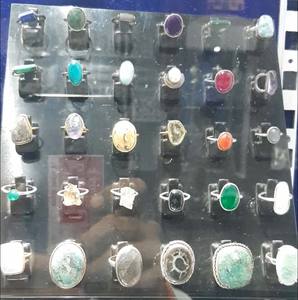 Anillo de Boda de Plata de Ley con Piedra Preciosa Natural, Engaste de Bisel, Estilo Vintage, Joyería Unisex para Verano y Navidad - Product Image 2