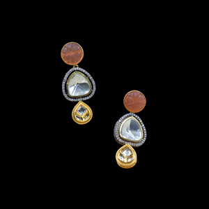 Boucles d'oreilles de mode à la mode Fabricant Fournisseur Boucles d'oreilles Fusion plaquées or 18 carats - Product Image 1