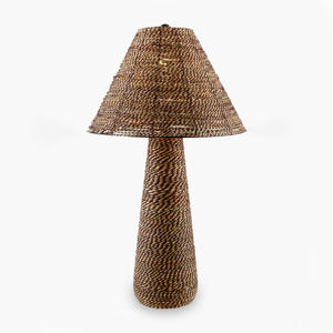 Lámpara de pie de paja natural a buen precio, lámparas de luz de rafia y hierba marina para decoración de sala de estar - Product Image 6