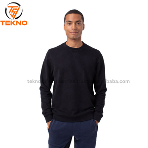 Vente en gros 100% coton sweats col rond épais polaire hiver personnalisé imprimé solide Designer motif brodé Logo pour hommes OEM - Product Image 2
