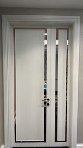 Design personnalisé Laqué à haute brillance Chambre intérieure Acier inoxydable Sécurité antivol Maisons modernes Appartements de luxe Bureau - Product Image 3