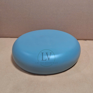 Meilleure vente bol à fruits rond en bambou filé à la main bol de service bleu clair pour les fêtes de cuisine du Vietnam - Product Image 3