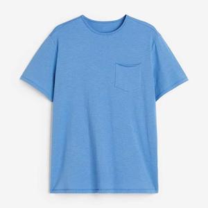 T-shirt à manches courtes et col en O pour homme, 100% coton, séchage rapide, couleur unie, design vierge, pour l'extérieur, 200 grammes de tissu - Product Image 6