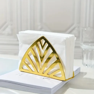 Clip à serviette ou à mouchoirs en argent courbé contemporain, disponible à prix de gros pour les tables à manger minimalistes. - Product Image 3