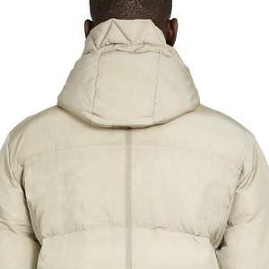 New Trendy Winter High Street Lightweight Black Men's Hooded <b>Padded</b> Puffer <b>Jacket</b> with Front Logo <b>Waterproof</b> & Breathable - Product Image 6