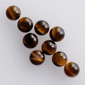 <b>Tiger</b> <b>Eye</b> Cabochon Gemstone Natural 3MM To 25MM Round Shape Flat Back Smooth Loose Gemstones For Earrings <b>Rings</b> & Jewelry Making - Product Image 4