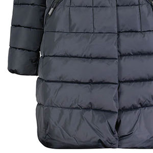 Abrigo Largo con Capucha para Mujer, Cierre de Cremallera, Relleno de Poliéster Aislante, Impermeable, Cortavientos, Transpirable, Abrigo de Invierno Cálido para Clima Frío - Product Image 6