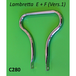 ที่จับสำหรับผู้โดยสารแบบโครเมียม Lambretta E + F (เวอร์ชั่น 1) - Product Image 1