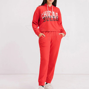 Nuevo diseño profesional mujer impreso chándales venta al por mayor bajo precio algodón impreso chándales - Product Image 1