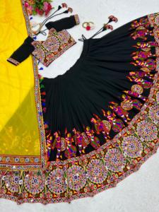 Indian Exclusive Traditional Chaniya Choli New Dandiya Dance Wear Ball Gown Hand Block Print <strong>Skirt</strong> for Navratri Festival Costume