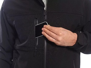 Veste d'extérieur imperméable pour hommes d'hiver Manteau à coquille souple Vestes d'extérieur imperméable Bon marché pour hommes Coupe-vent Veste softshell - Product Image 2