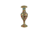 Vases à fleurs en laiton de haute qualité, robustes, gravés et embossés, taille et couleur personnalisables, écologiques et légers