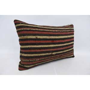 พรมขนแกะ kilim สีน้ำตาลลายละเอียดขนาด16X24นิ้วหมอนแบบวินเทจเทคนิคทอ - Product Image 3
