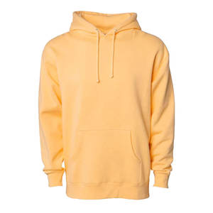 Brown Oversized Basic Kangaroo Pocket Hoodie <b>Men</b> Cotton Blend Fleece Crewneck Pullover Hoodies - Product Image 3