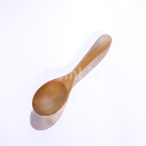 Cuchara Decorativa para Postre Hecha a Mano con Madera de Teca Natural, Cuchara Pequeña de Madera Sólida Sostenible, Cubertería para Helado, Vajilla de Cocina - Product Image 2