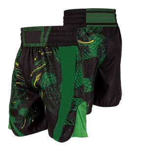Short de boxe personnalisé de style High Street Fabriqué en usine en toile à motif solide unique Taille moyenne Élastique numérique Teint uni - Product Image 3