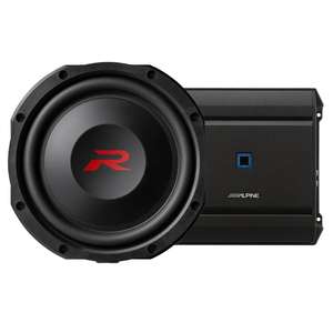 Paquete de Bajo de 12 Pulgadas Serie R de Al Pine Auténtico - Subwoofer Industrial OEM de Diseño Plano + Amplificador - Product Image 1