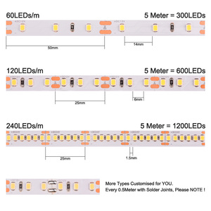Ruban LED COXO 2835, garantie 7 ans, 6000k 4000k 3000k Ra92 Smd2835 <span class=keywords><strong>120</strong></span> <span class=keywords><strong>Smd</strong></span> 240 2835 Ruban LED - Product Image 2