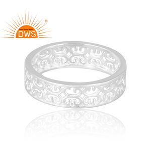 Nuevo diseño Anillo de banda de Plata de Ley 925 Diseños personalizados Joyería para mujer Regalo para ella. - Product Image 4