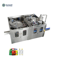 Machine automatique de remplissage et de bouchage de bouteilles de boissons gazeuses, d'eau, de bière, de fûts