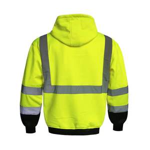 Logotipo personalizado 3M Ropa DE SEGURIDAD Hi vis Sudadera con capucha EN20471 Sudadera fluorescente Sudadera con capucha reflectante - Product Image 3
