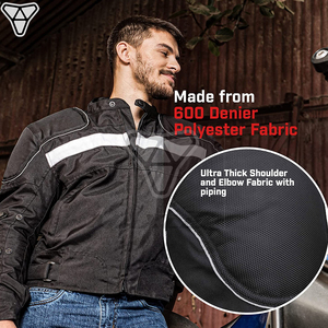 Men's <b>Summer</b> Cordura <b>Motorcycle</b> <b>Jacket</b> New Flash Gear Textile Cordura Motorbike Protective <b>Jackets</b> For men's With LOW MOQ - Product Image 2