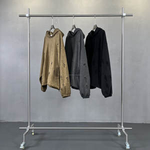 Sudadera con Capucha Personalizada para Hombre, Gruesa, 450 g/m², Estilo Desgastado, Lavado Ácido Vintage, Impresión 3D, Sudadera con Capucha Lisa - Product Image 4