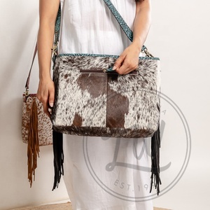 LW Sacs fourre-tout en cuir aztèque véritable fait à la main pour femmes Sac à provisions élégant Style vintage Accessoire parfait Sacs en cuir - Product Image 3