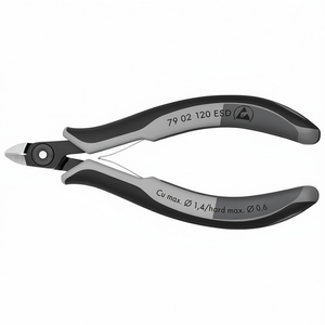 Cortador Diagonal ESD de Precisión Knipex con Cabeza Mini, Pulido y Acabado Brillante, con Empuñaduras Multicomponente, Tipo Tijera y Cizalla - Product Image 3