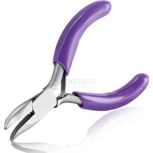 Wholesale Stainless Steel <b>Mini</b> Bent Nose <b>Pliers</b> 3in Lightweight Reusable Jewelry Making Tools Factory Prices - Product Image 1