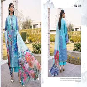 CHARIZMA Indian Pakistani Ethnic Luxury High Quality Lawn Wedding Modern Heavy Embroidered Work Unstitched Salwar Kameez for - Product Image 5