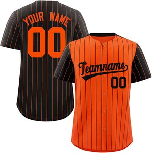 Jersey de béisbol personalizado, venta al por mayor, estilo abotonado, logotipo bordado del equipo, número de sarga, tela transpirable para jóvenes y adultos - Product Image 1