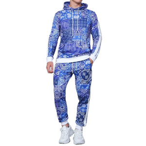 Training & Fashion Wear Ensemble de survêtements à sublimation pour hommes avec votre propre design et votre logo 2 Pcs Regular Fit Comfortable Cotton Tracksuit - Product Image 1