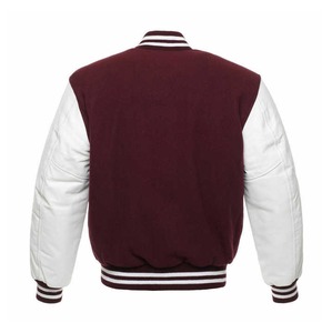 Abrigo de invierno de lona de alta calidad de talla grande para hombre último diseño transpirable Varsity Letterman chaqueta con cuello levantado precio al por mayor - Product Image 4