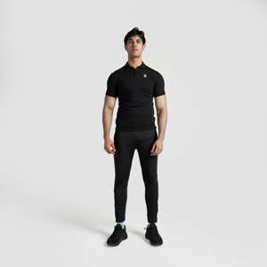 GA pour Polo Noir 100% Polyester Jersey Haute Qualité Vêtements de Sport et d'Entraînement avec Fermeture Éclair Design Uni Respirant Coloré XL 6XL - Product Image 4
