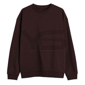Venta caliente OEM por encargo de los hombres Sudadera de manga larga de algodón poliéster liso azul para el invierno - Product Image 5