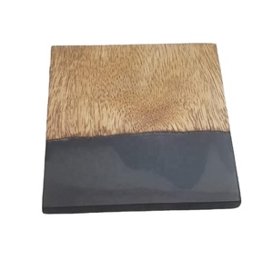 Tapis et tampons en bois de résine noire transparente Vaisselle pour la décoration de cuisine - Product Image 1