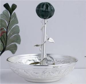 Brass Serving <b>Bowl</b> for Home Hotel & Restaurant Tabletop Dinnerware Silver Color Resin <b>Ball</b> Design Fruit & Chocolate Serving <b>Bowl</b> - Product Image 6
