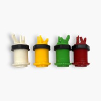 Bouton poussoir rond américain pour borne d'arcade, en plastique, interrupteur 1NO, combinaison IP22, 3,5 cm, lot de 4 couleurs pour équipement de divertissement
