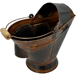 Modern Style Black Coated Finished Metal Iron Coal Bucket High Quality Handmade Fireplace Set & Accessories Coal Bucket - Product Image 4