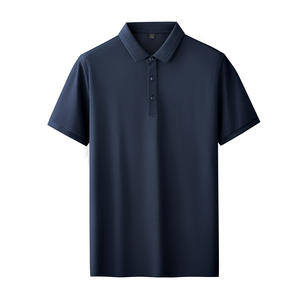 Camiseta Polo de Manga Corta con Solapa de Alta Gama con Diseño de Logotipo Personalizado OEM para Hombre, Camiseta Polo de Algodón Mercerizado de Lujo Ligero para Hombre - Product Image 6