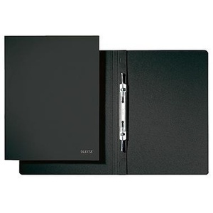 Recycled Black Pendarec Cardboard Leitz Spiral Binder for DIN <b>A4</b> 430g/m with Labeling Field - Product Image 1