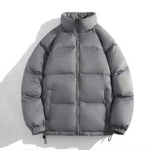 Chaqueta acolchada impermeable con cuello levantado y logotipo personalizado para hombre para uso en invierno al aire libre al por mayor - Product Image 3