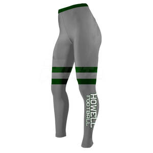 Leggings de yoga elásticos de cintura alta transpirables y elásticos para entrenamiento y uso diario patrón sólido hasta la rodilla - Product Image 3