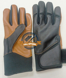 Professional Durable Cowhide Leather Baseball <b>Batting</b> Gloves Heavy Wrist Long Cuff <b>Light</b>-Weight Sports Breathable Comfortable - Product Image 6