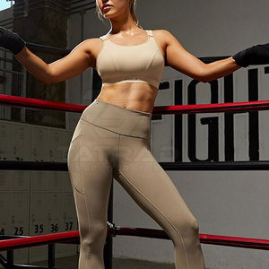 Nouveau design soutien-gorge de sport sans bretelles pour femme, col en U, logo frontal, respirant, séchage rapide, maintien moyen, tailles et couleurs personnalisables, idéal pour la gym - Product Image 6